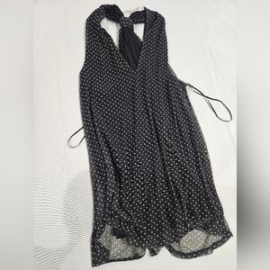 Loveappella top Sz M Black White dot